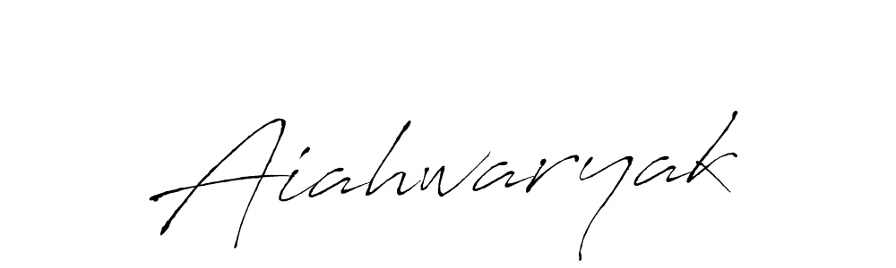 Also we have Aiahwaryak name is the best signature style. Create professional handwritten signature collection using Antro_Vectra autograph style. Aiahwaryak signature style 6 images and pictures png