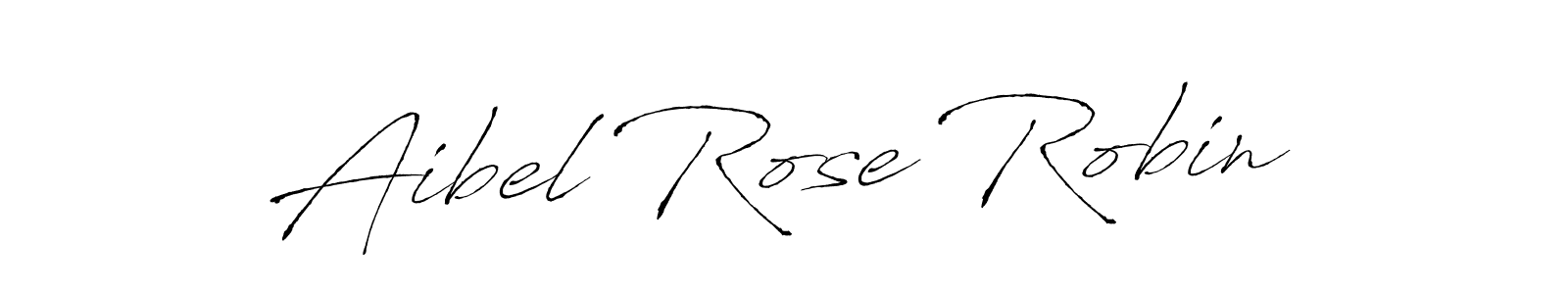 How to make Aibel Rose Robin name signature. Use Antro_Vectra style for creating short signs online. This is the latest handwritten sign. Aibel Rose Robin signature style 6 images and pictures png