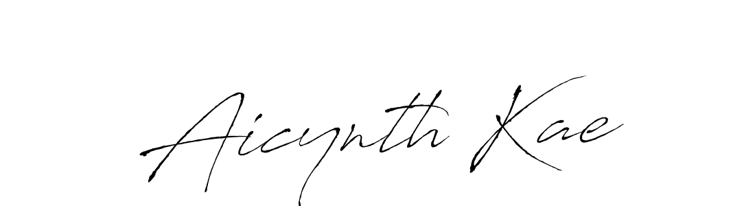 Make a beautiful signature design for name Aicynth Kae. With this signature (Antro_Vectra) style, you can create a handwritten signature for free. Aicynth Kae signature style 6 images and pictures png