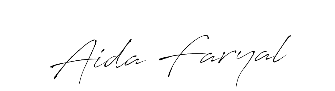 Make a beautiful signature design for name Aida Faryal. Use this online signature maker to create a handwritten signature for free. Aida Faryal signature style 6 images and pictures png