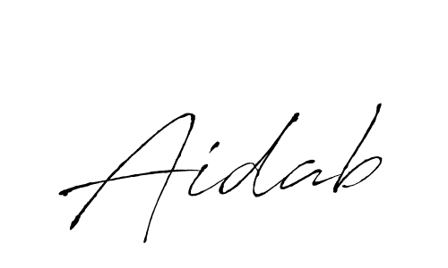 Design your own signature with our free online signature maker. With this signature software, you can create a handwritten (Antro_Vectra) signature for name Aidab. Aidab signature style 6 images and pictures png