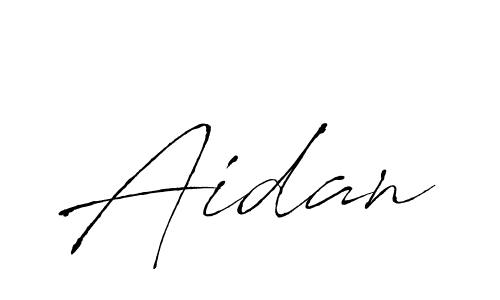 Aidan stylish signature style. Best Handwritten Sign (Antro_Vectra) for my name. Handwritten Signature Collection Ideas for my name Aidan. Aidan signature style 6 images and pictures png