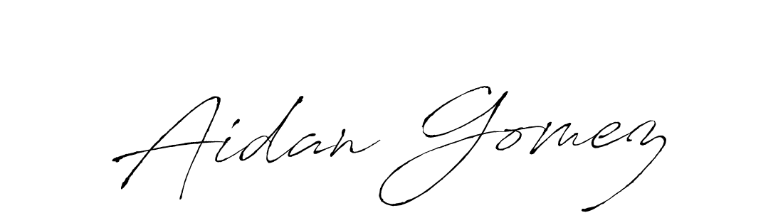 Make a beautiful signature design for name Aidan Gomez. Use this online signature maker to create a handwritten signature for free. Aidan Gomez signature style 6 images and pictures png