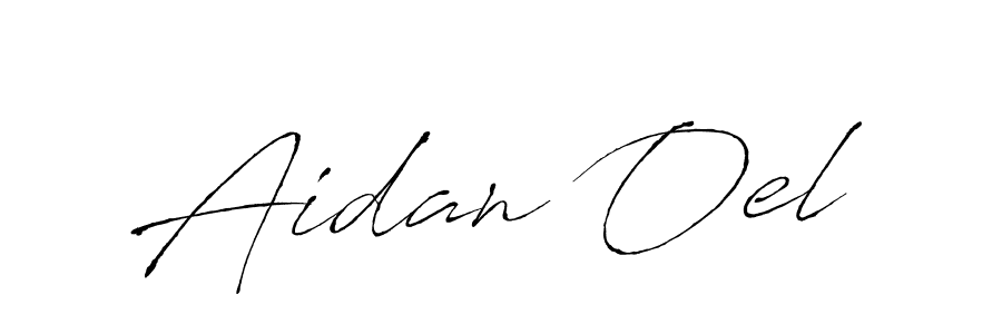 Aidan Oel stylish signature style. Best Handwritten Sign (Antro_Vectra) for my name. Handwritten Signature Collection Ideas for my name Aidan Oel. Aidan Oel signature style 6 images and pictures png