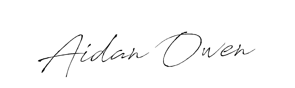 Create a beautiful signature design for name Aidan Owen. With this signature (Antro_Vectra) fonts, you can make a handwritten signature for free. Aidan Owen signature style 6 images and pictures png