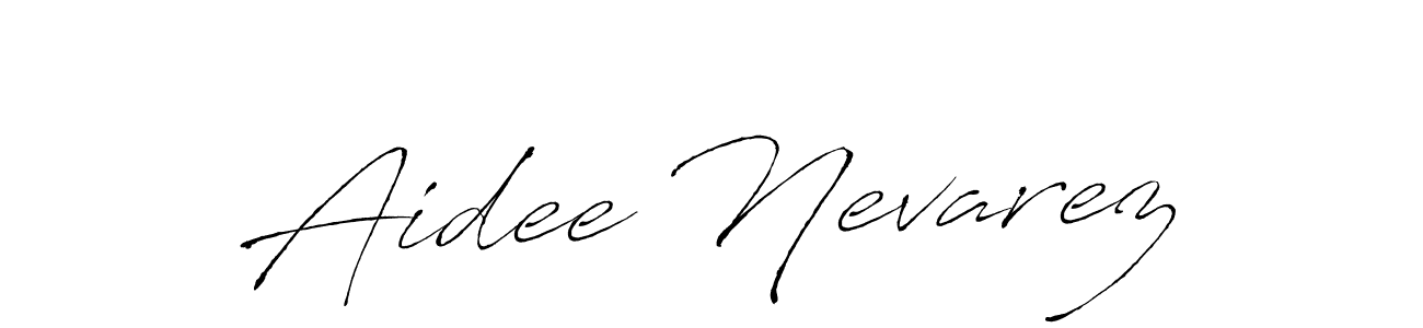 Design your own signature with our free online signature maker. With this signature software, you can create a handwritten (Antro_Vectra) signature for name Aidee Nevarez. Aidee Nevarez signature style 6 images and pictures png