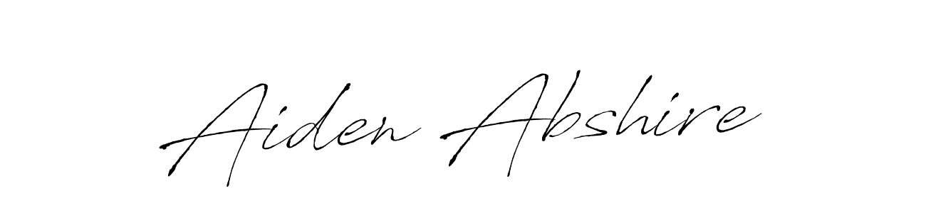 You can use this online signature creator to create a handwritten signature for the name Aiden Abshire. This is the best online autograph maker. Aiden Abshire signature style 6 images and pictures png