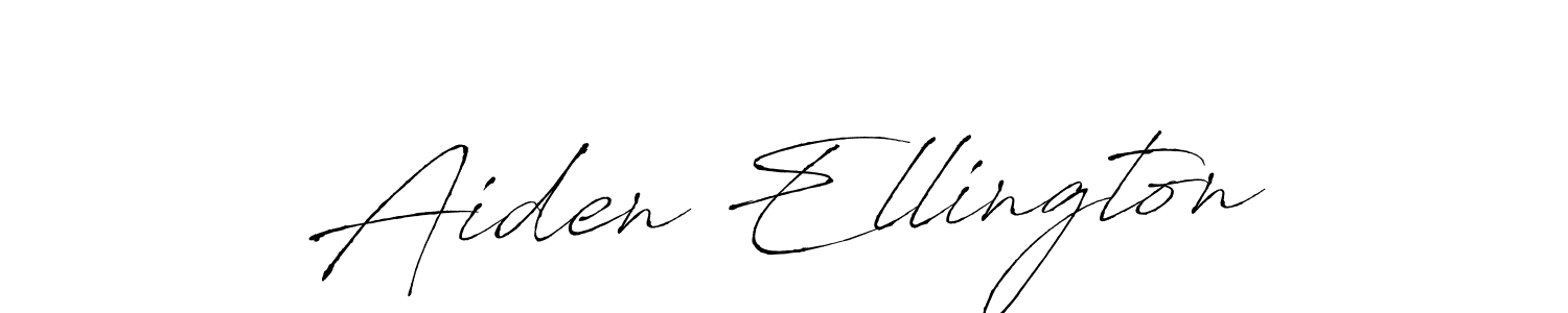 Make a beautiful signature design for name Aiden Ellington. With this signature (Antro_Vectra) style, you can create a handwritten signature for free. Aiden Ellington signature style 6 images and pictures png