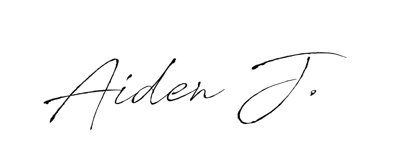 Also You can easily find your signature by using the search form. We will create Aiden J. name handwritten signature images for you free of cost using Antro_Vectra sign style. Aiden J. signature style 6 images and pictures png