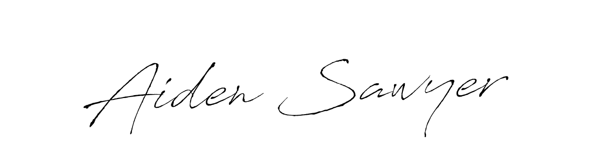 Make a beautiful signature design for name Aiden Sawyer. With this signature (Antro_Vectra) style, you can create a handwritten signature for free. Aiden Sawyer signature style 6 images and pictures png