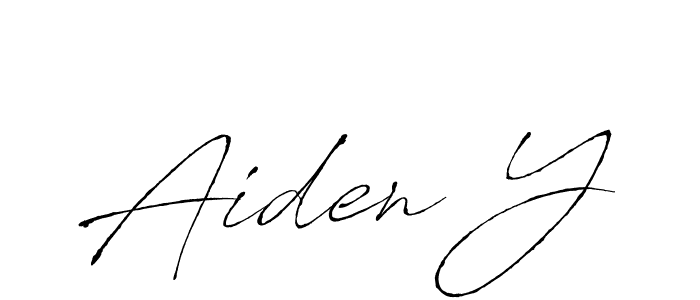 Once you've used our free online signature maker to create your best signature Antro_Vectra style, it's time to enjoy all of the benefits that Aiden Y name signing documents. Aiden Y signature style 6 images and pictures png