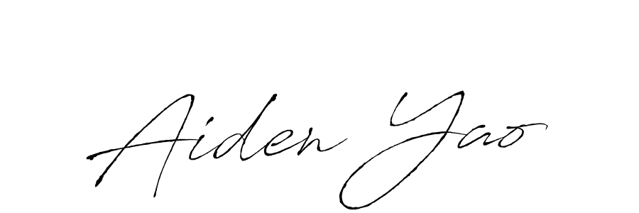 How to make Aiden Yao name signature. Use Antro_Vectra style for creating short signs online. This is the latest handwritten sign. Aiden Yao signature style 6 images and pictures png