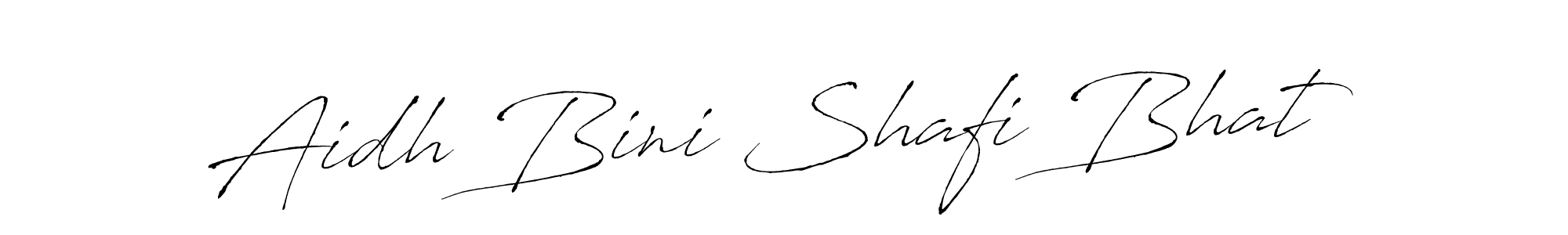 Also You can easily find your signature by using the search form. We will create Aidh Bini Shafi Bhat name handwritten signature images for you free of cost using Antro_Vectra sign style. Aidh Bini Shafi Bhat signature style 6 images and pictures png