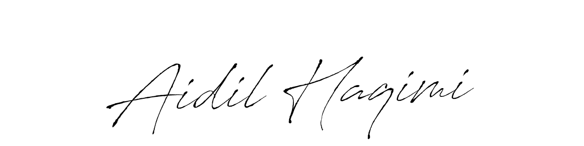 Aidil Haqimi stylish signature style. Best Handwritten Sign (Antro_Vectra) for my name. Handwritten Signature Collection Ideas for my name Aidil Haqimi. Aidil Haqimi signature style 6 images and pictures png