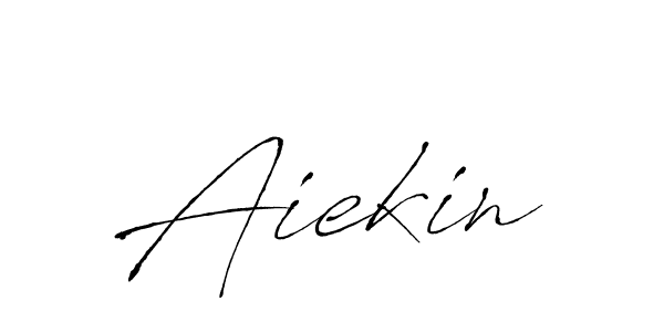 You should practise on your own different ways (Antro_Vectra) to write your name (Aiekin) in signature. don't let someone else do it for you. Aiekin signature style 6 images and pictures png