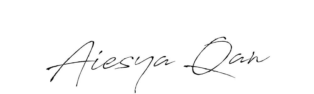 Create a beautiful signature design for name Aiesya Qan. With this signature (Antro_Vectra) fonts, you can make a handwritten signature for free. Aiesya Qan signature style 6 images and pictures png