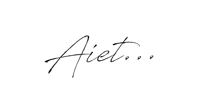 Aiet... stylish signature style. Best Handwritten Sign (Antro_Vectra) for my name. Handwritten Signature Collection Ideas for my name Aiet.... Aiet... signature style 6 images and pictures png