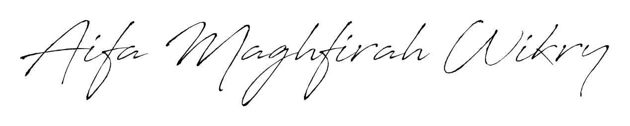 How to make Aifa Maghfirah Wikry signature? Antro_Vectra is a professional autograph style. Create handwritten signature for Aifa Maghfirah Wikry name. Aifa Maghfirah Wikry signature style 6 images and pictures png
