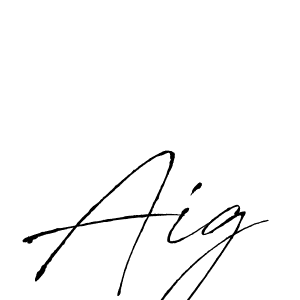 Make a beautiful signature design for name Aig. With this signature (Antro_Vectra) style, you can create a handwritten signature for free. Aig signature style 6 images and pictures png