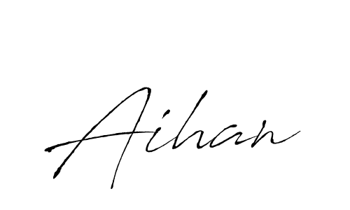 You should practise on your own different ways (Antro_Vectra) to write your name (Aihan) in signature. don't let someone else do it for you. Aihan signature style 6 images and pictures png