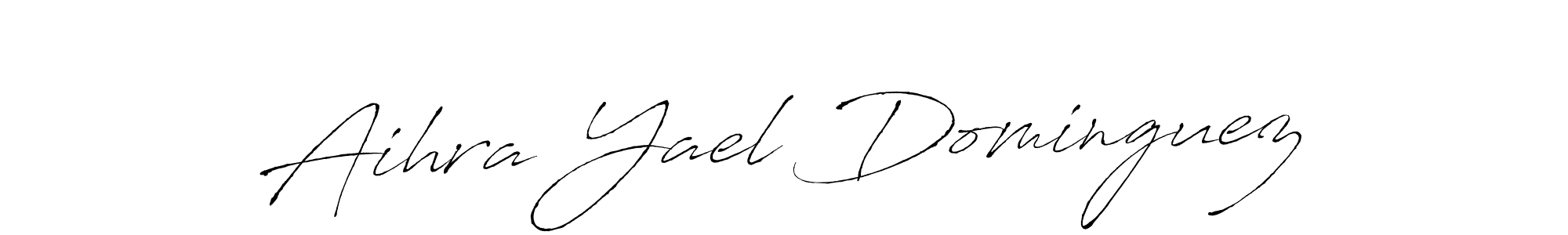 Create a beautiful signature design for name Aihra Yael Dominguez. With this signature (Antro_Vectra) fonts, you can make a handwritten signature for free. Aihra Yael Dominguez signature style 6 images and pictures png