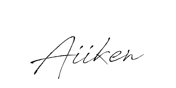 How to make Aiiken name signature. Use Antro_Vectra style for creating short signs online. This is the latest handwritten sign. Aiiken signature style 6 images and pictures png