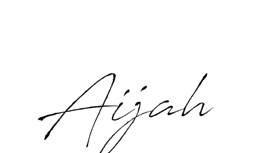 Make a beautiful signature design for name Aijah. With this signature (Antro_Vectra) style, you can create a handwritten signature for free. Aijah signature style 6 images and pictures png