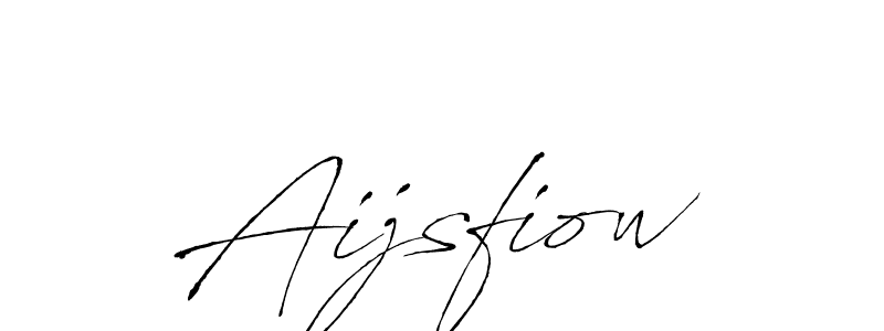 How to make Aijsfiow name signature. Use Antro_Vectra style for creating short signs online. This is the latest handwritten sign. Aijsfiow signature style 6 images and pictures png