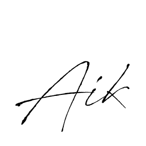 Create a beautiful signature design for name Aik. With this signature (Antro_Vectra) fonts, you can make a handwritten signature for free. Aik signature style 6 images and pictures png