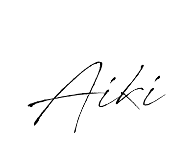 Create a beautiful signature design for name Aiki. With this signature (Antro_Vectra) fonts, you can make a handwritten signature for free. Aiki signature style 6 images and pictures png