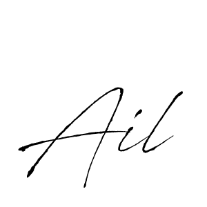 How to make Ail signature? Antro_Vectra is a professional autograph style. Create handwritten signature for Ail name. Ail signature style 6 images and pictures png