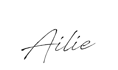 Design your own signature with our free online signature maker. With this signature software, you can create a handwritten (Antro_Vectra) signature for name Ailie. Ailie signature style 6 images and pictures png