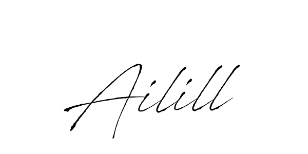 Design your own signature with our free online signature maker. With this signature software, you can create a handwritten (Antro_Vectra) signature for name Ailill. Ailill signature style 6 images and pictures png