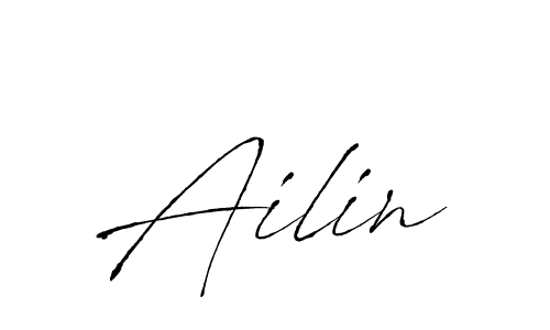 Create a beautiful signature design for name Ailin. With this signature (Antro_Vectra) fonts, you can make a handwritten signature for free. Ailin signature style 6 images and pictures png