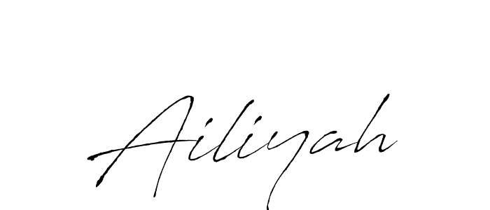 Make a beautiful signature design for name Ailiyah. With this signature (Antro_Vectra) style, you can create a handwritten signature for free. Ailiyah signature style 6 images and pictures png