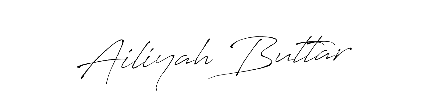 This is the best signature style for the Ailiyah Buttar name. Also you like these signature font (Antro_Vectra). Mix name signature. Ailiyah Buttar signature style 6 images and pictures png