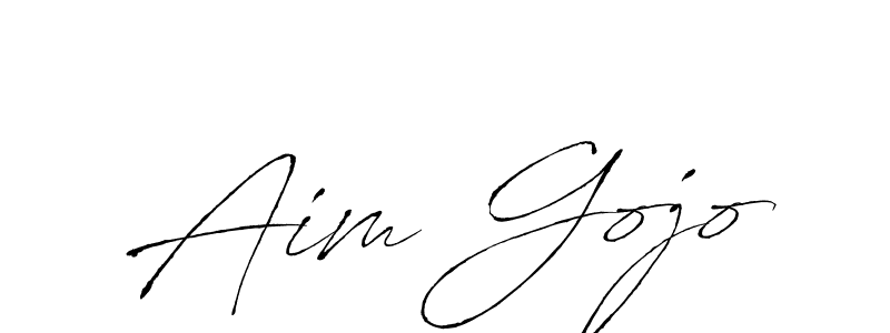 Also we have Aim Gojo name is the best signature style. Create professional handwritten signature collection using Antro_Vectra autograph style. Aim Gojo signature style 6 images and pictures png