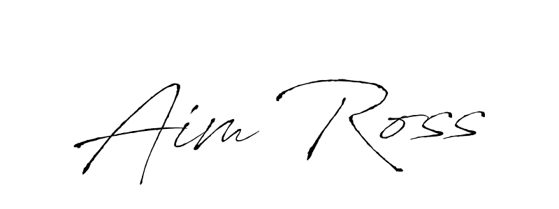 Design your own signature with our free online signature maker. With this signature software, you can create a handwritten (Antro_Vectra) signature for name Aim Ross. Aim Ross signature style 6 images and pictures png