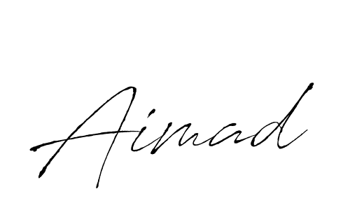 How to make Aimad signature? Antro_Vectra is a professional autograph style. Create handwritten signature for Aimad name. Aimad signature style 6 images and pictures png