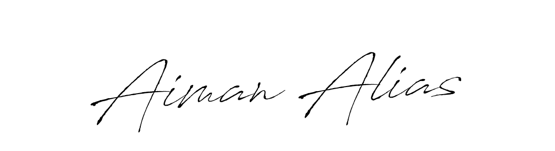 Make a beautiful signature design for name Aiman Alias. Use this online signature maker to create a handwritten signature for free. Aiman Alias signature style 6 images and pictures png