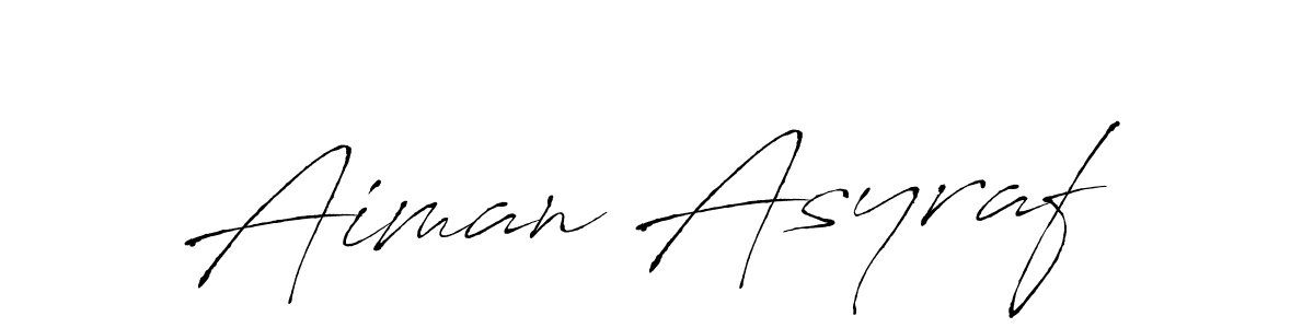 Also You can easily find your signature by using the search form. We will create Aiman Asyraf name handwritten signature images for you free of cost using Antro_Vectra sign style. Aiman Asyraf signature style 6 images and pictures png