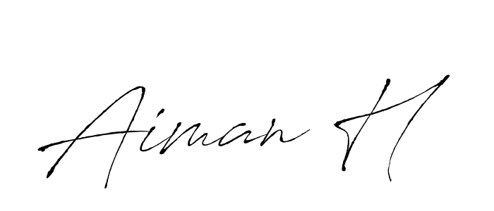 Here are the top 10 professional signature styles for the name Aiman H. These are the best autograph styles you can use for your name. Aiman H signature style 6 images and pictures png