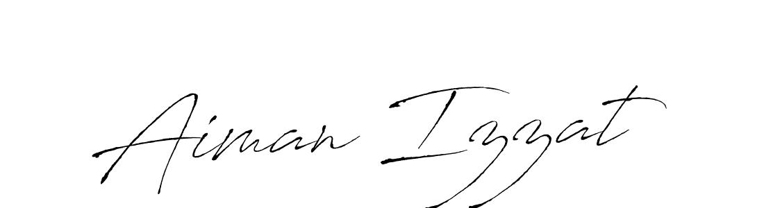 How to make Aiman Izzat signature? Antro_Vectra is a professional autograph style. Create handwritten signature for Aiman Izzat name. Aiman Izzat signature style 6 images and pictures png