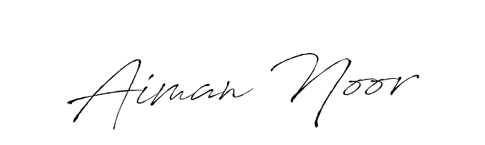Make a beautiful signature design for name Aiman Noor. Use this online signature maker to create a handwritten signature for free. Aiman Noor signature style 6 images and pictures png
