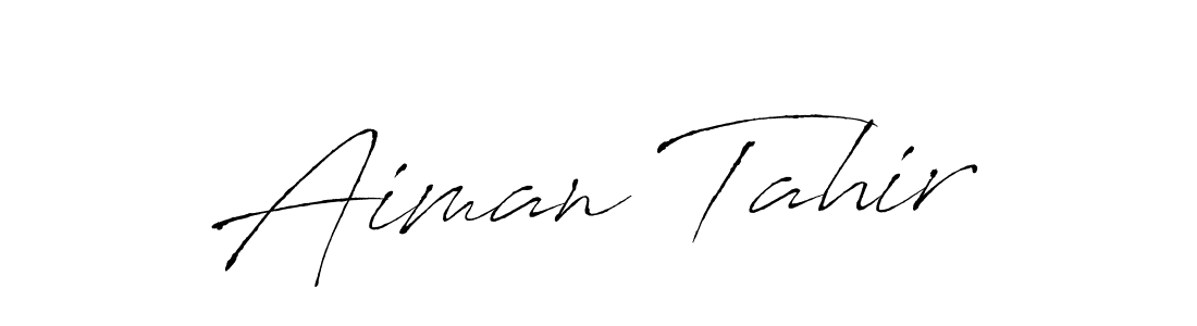 You can use this online signature creator to create a handwritten signature for the name Aiman Tahir. This is the best online autograph maker. Aiman Tahir signature style 6 images and pictures png