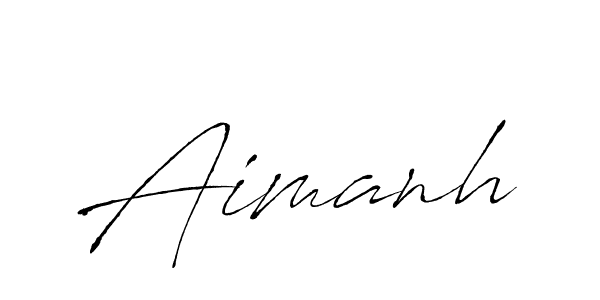 How to make Aimanh name signature. Use Antro_Vectra style for creating short signs online. This is the latest handwritten sign. Aimanh signature style 6 images and pictures png