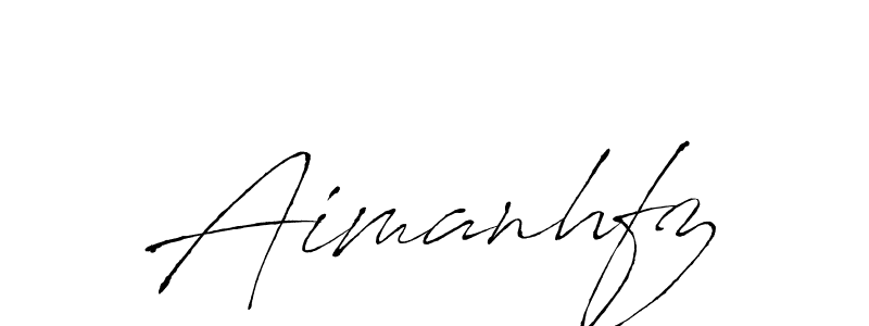 How to make Aimanhfz signature? Antro_Vectra is a professional autograph style. Create handwritten signature for Aimanhfz name. Aimanhfz signature style 6 images and pictures png