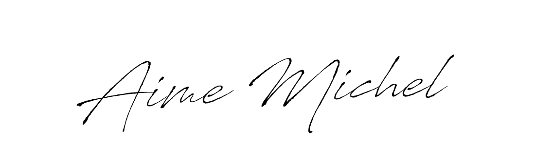 How to make Aime Michel signature? Antro_Vectra is a professional autograph style. Create handwritten signature for Aime Michel name. Aime Michel signature style 6 images and pictures png