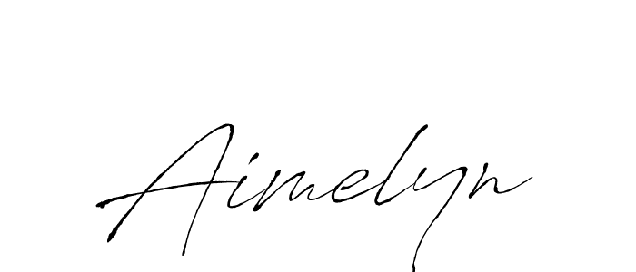 How to make Aimelyn signature? Antro_Vectra is a professional autograph style. Create handwritten signature for Aimelyn name. Aimelyn signature style 6 images and pictures png