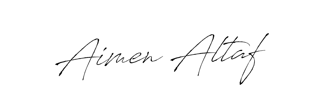 Design your own signature with our free online signature maker. With this signature software, you can create a handwritten (Antro_Vectra) signature for name Aimen Altaf. Aimen Altaf signature style 6 images and pictures png